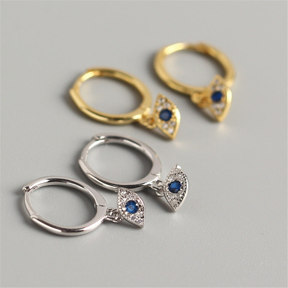 Evil Eye Copper Earrings