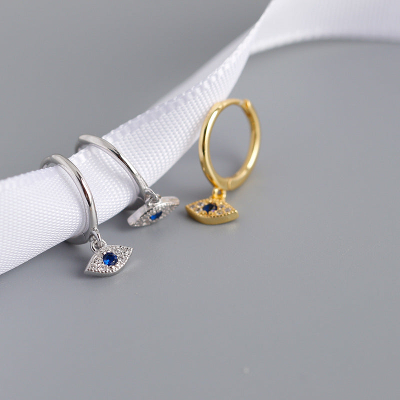 Evil Eye Copper Earrings