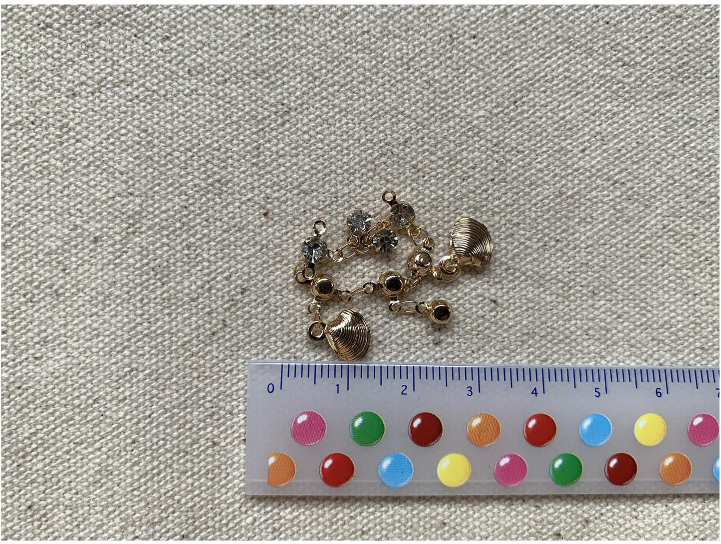 Elegant Shell Zircon Tassel Ring, Woman's Delicate Chain Accessory, Adjustable 48-65mm