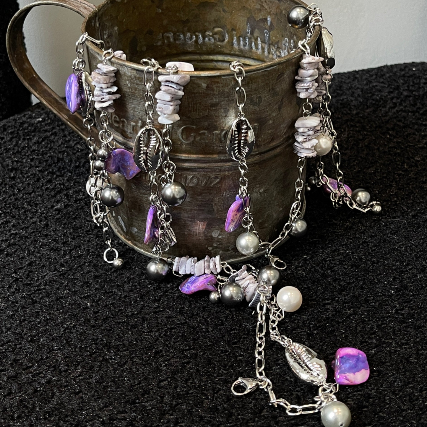 Handmade Baroque Mother-of-Pearl Conch Trendy Bracelet