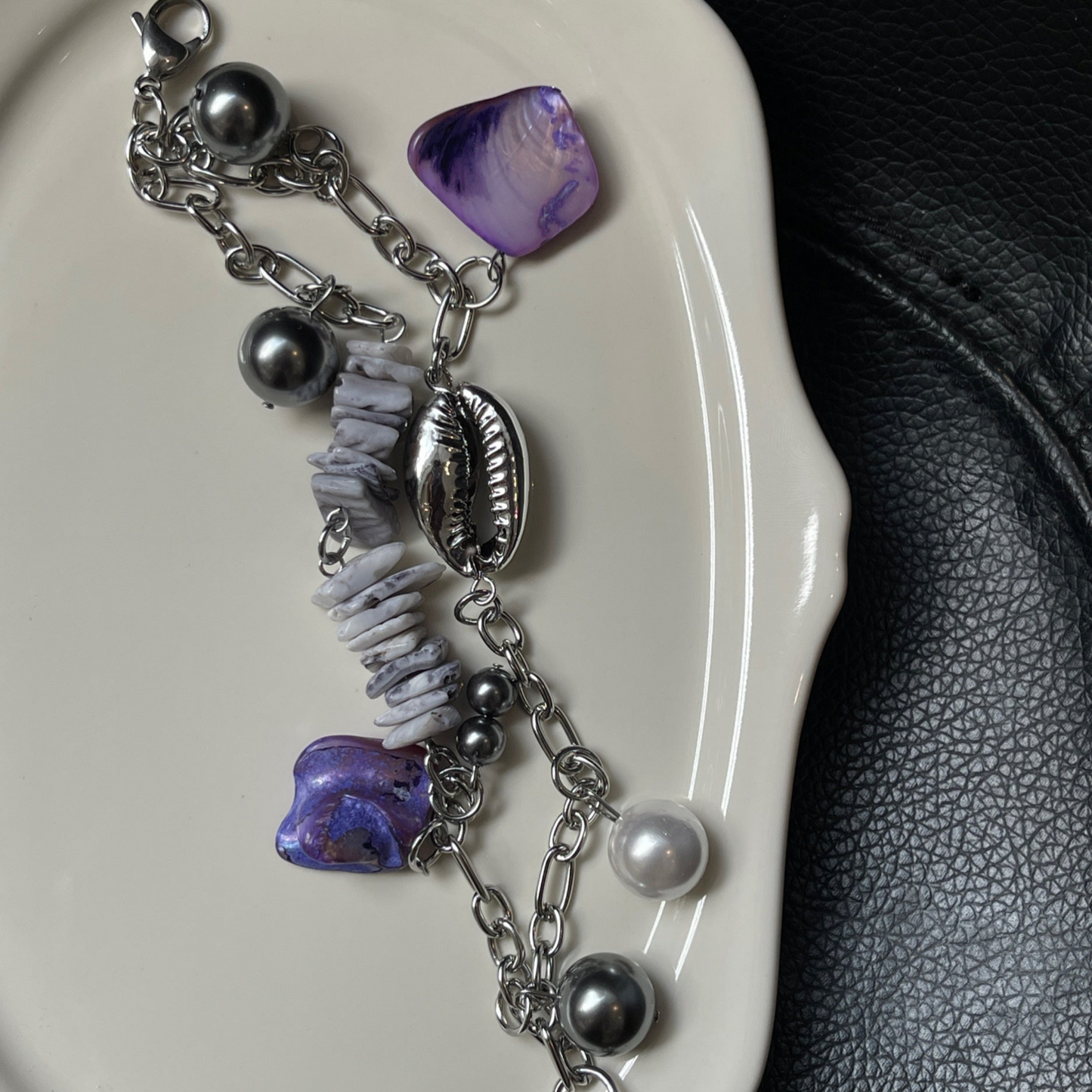 Handmade Baroque Mother-of-Pearl Conch Trendy Bracelet