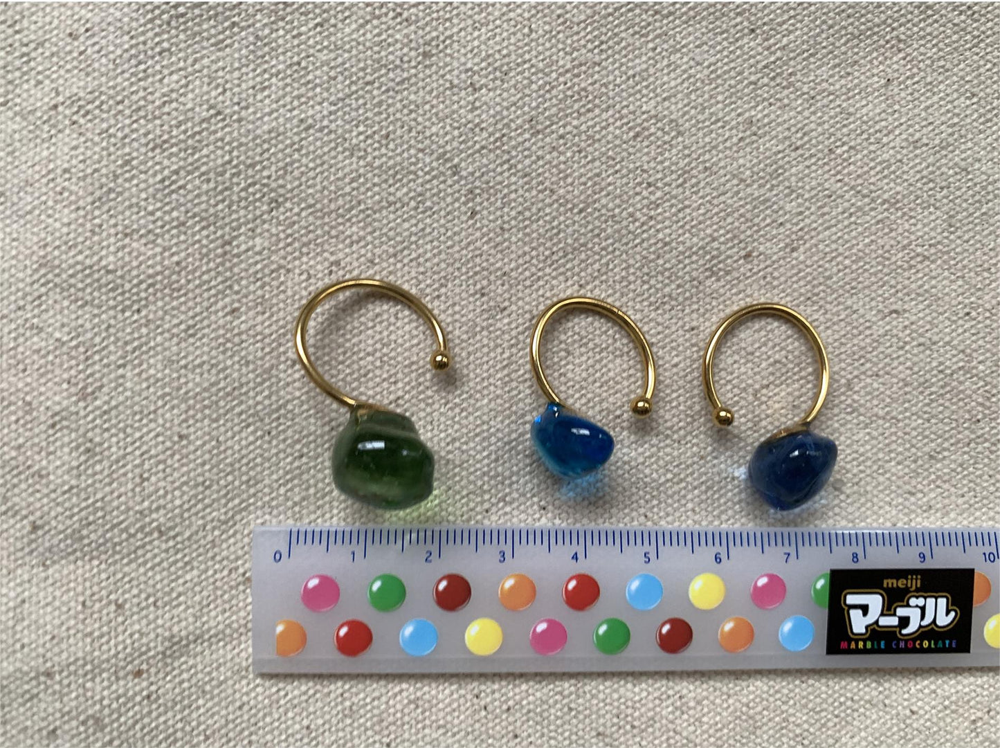 Adorable Fresh Dipped Glass Ring, Girl's Charming Accessory