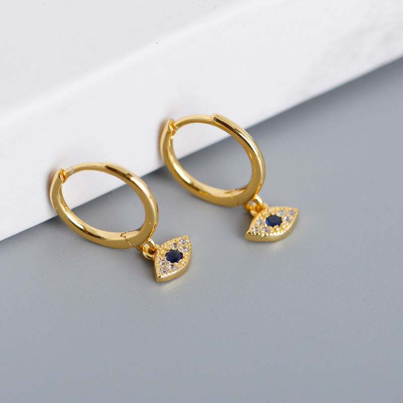 Evil Eye Copper Earrings