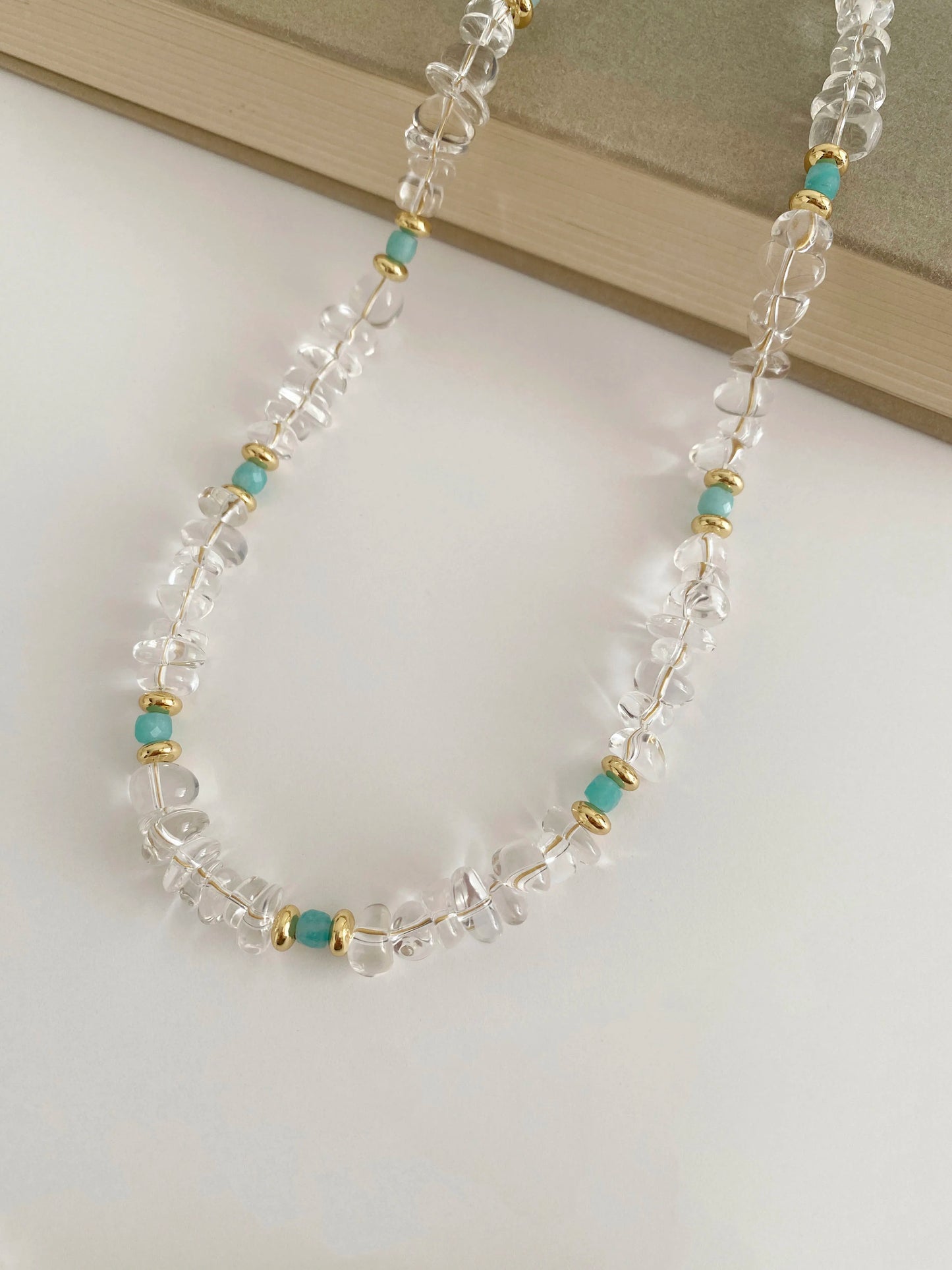 Seaside Kafka Agate Necklace – Bohemian Natural Stone Elegance Handmake Necklace