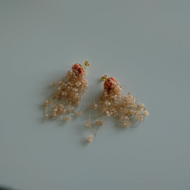 MoJone Handmade Original Bead Fringe Colorful Earrings and Clips for Female