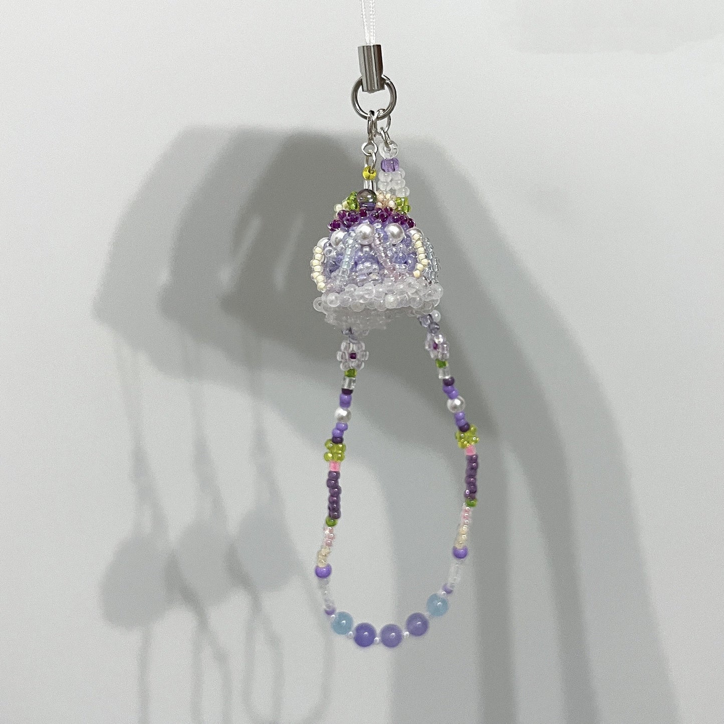 Handmade Beaded Jewelry Pig Jade Goose Grape Jelly Cake Ring and Pendant
