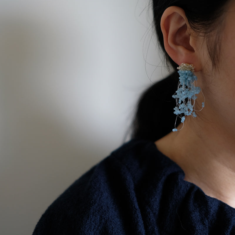 MoJone Handmade Original Bead Fringe Colorful Earrings and Clips for Female