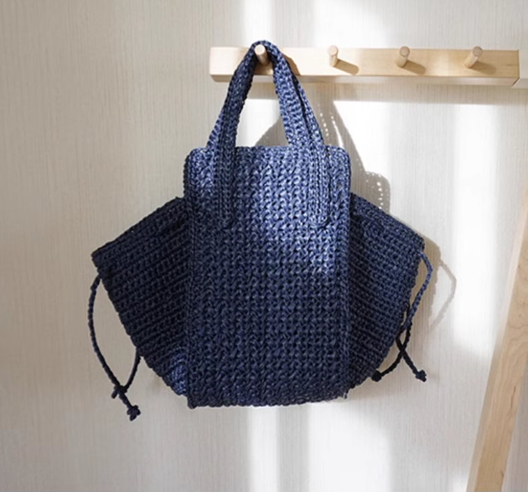 DIY Crochet Handbag Making Kit Lafite grass thread mini hammock bag handbag Lafite handbag DIY non finished product