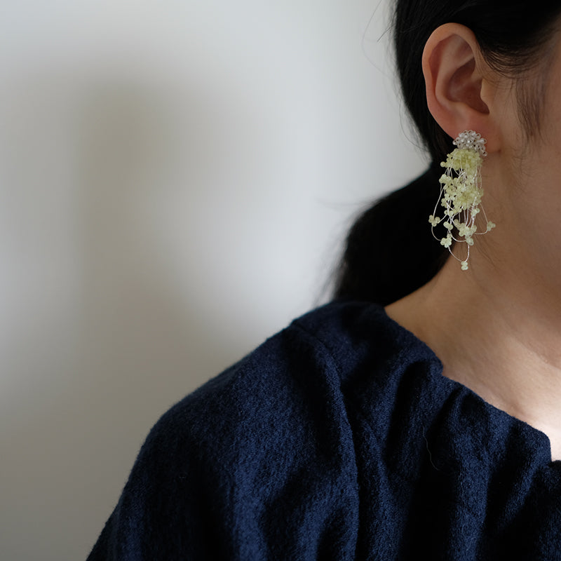 MoJone Handmade Original Bead Fringe Colorful Earrings and Clips for Female