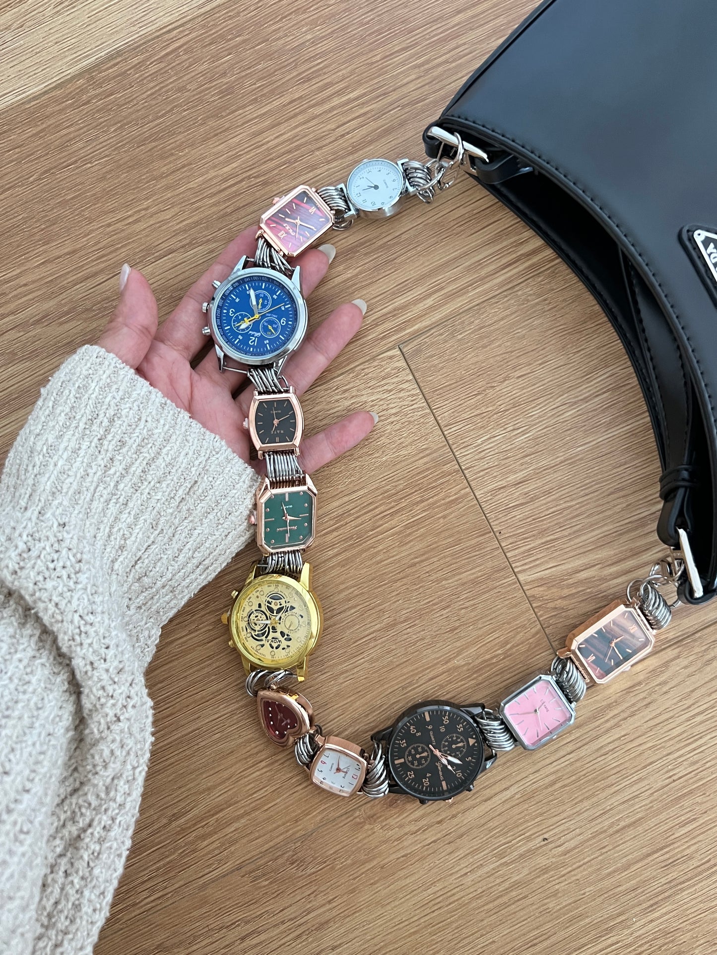 Cyberpunk Retro Multicolor 11 Watch Bag Strap