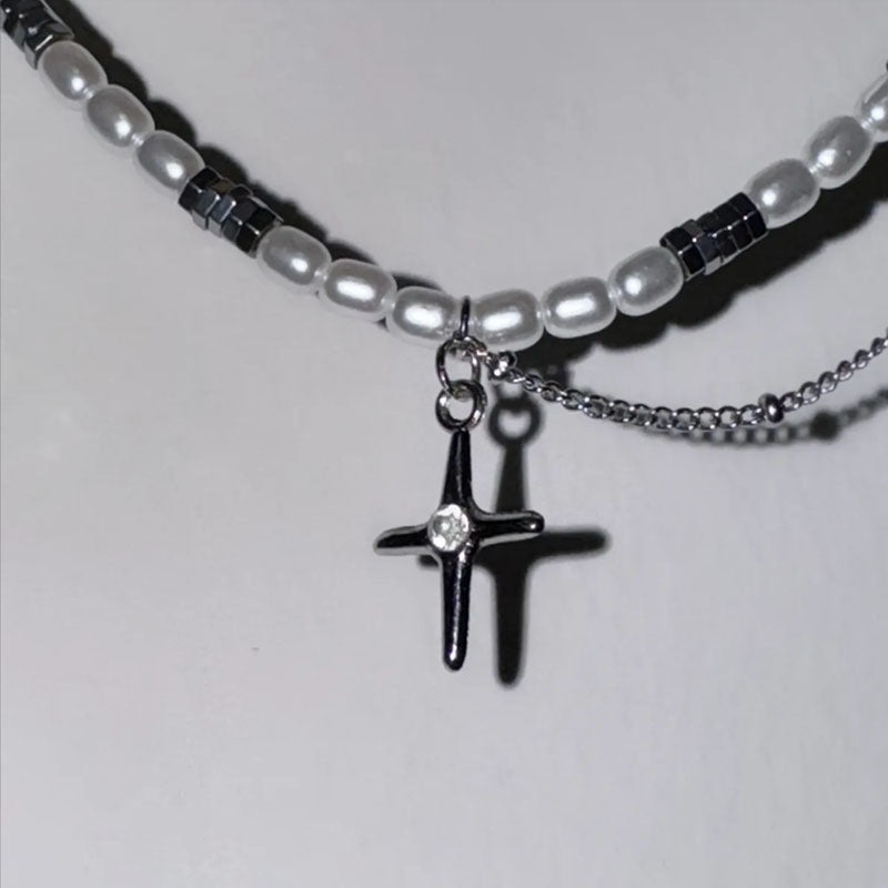 Personalized Star Pendant, Pearl Necklace for Women Necklace Choker Jewelry Gift