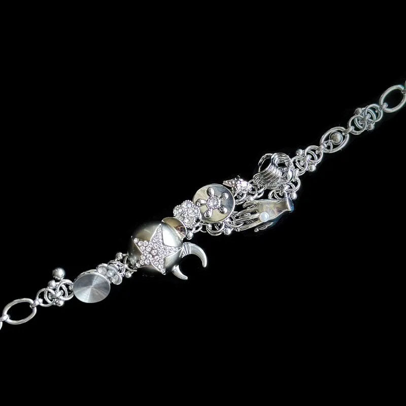 Vintage Punk Titanium Steel Handmade Necklace Choker Metal Necklace Jewelry for Women