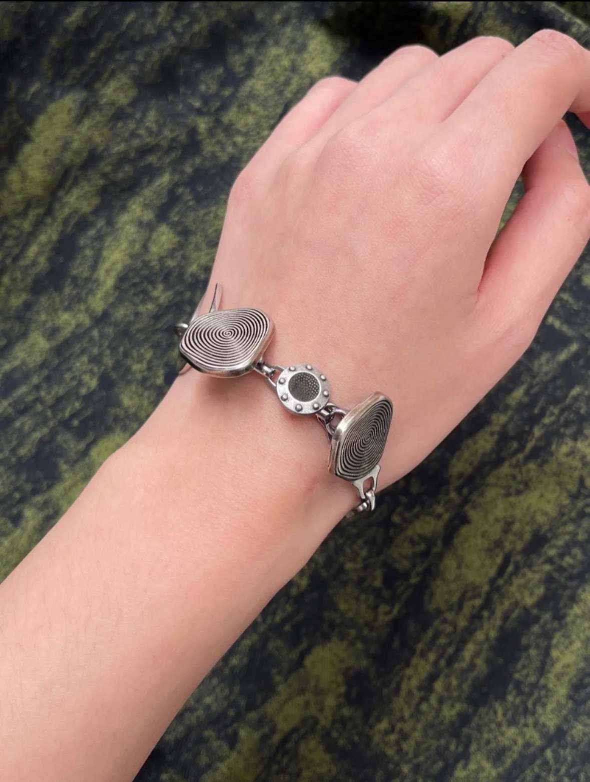 Metallic Chunky Niche Punk Trendy Cool Dainty Bracelet Fashion Annual Ring Chain for Unisex