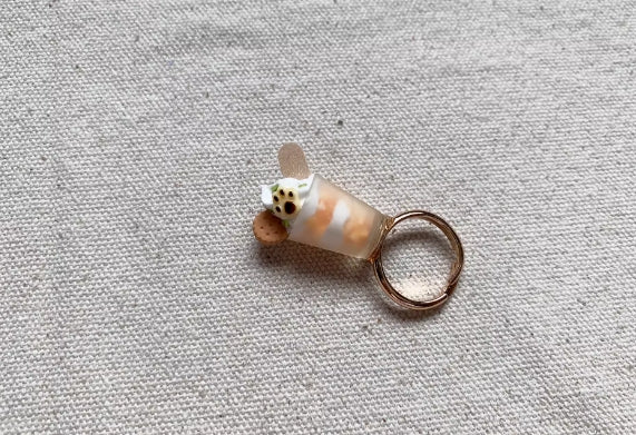 A Cute Cookie And Cheese Cup-Shaped Ring,Special Design, Adorable Style.