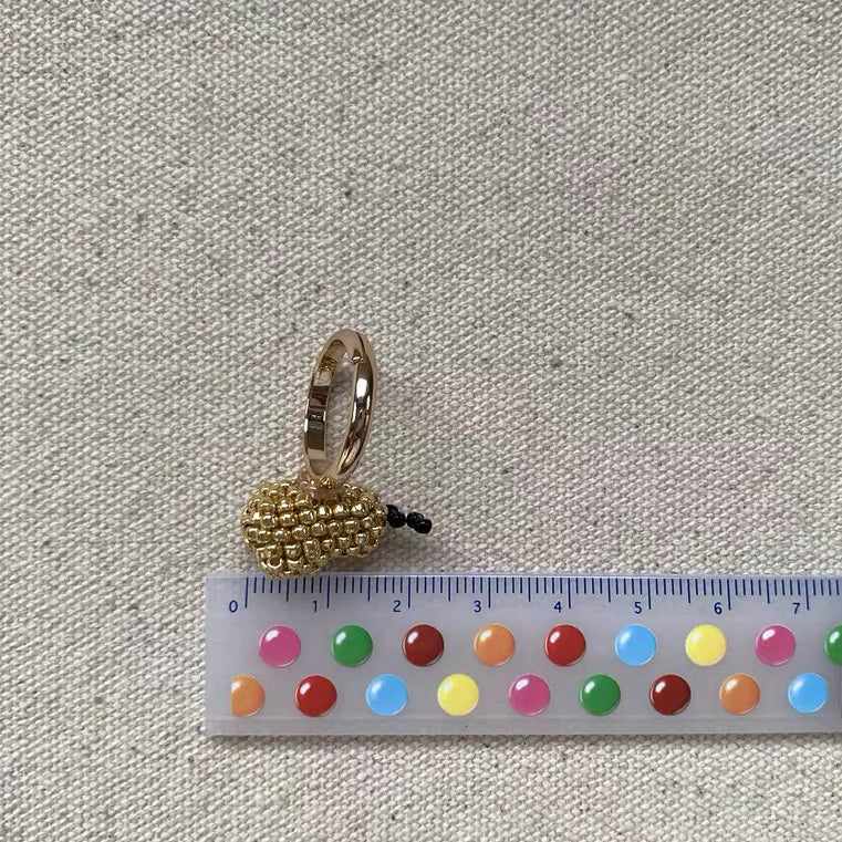 Pear Fruit Shape Adorable Cute Lovely Adjustable Finger Ring for Women Girls