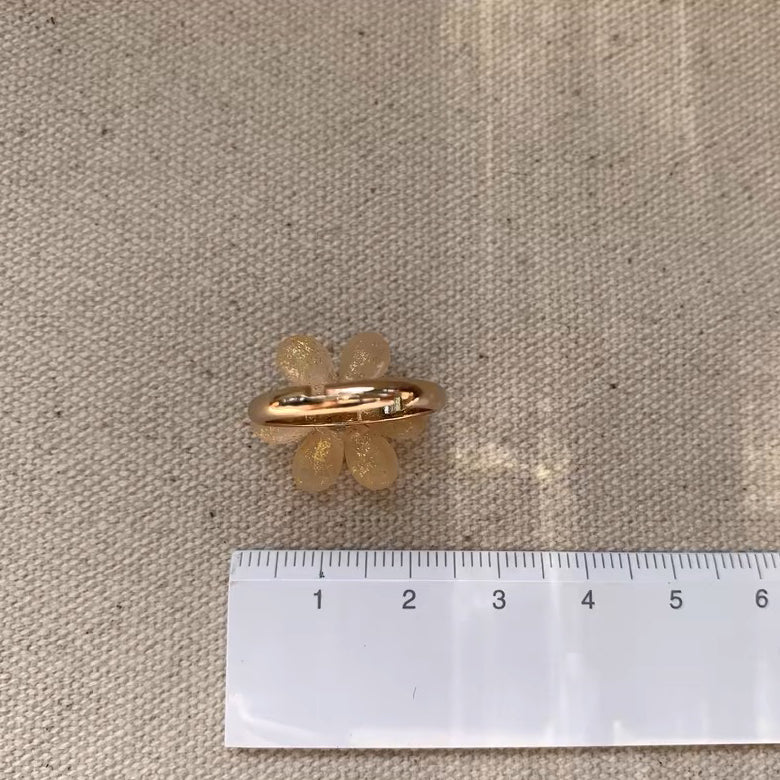 Flower Floral Daisy Adorable Cute Lovely Adjustable Dainty Fashion Finger Ring for Women Girls