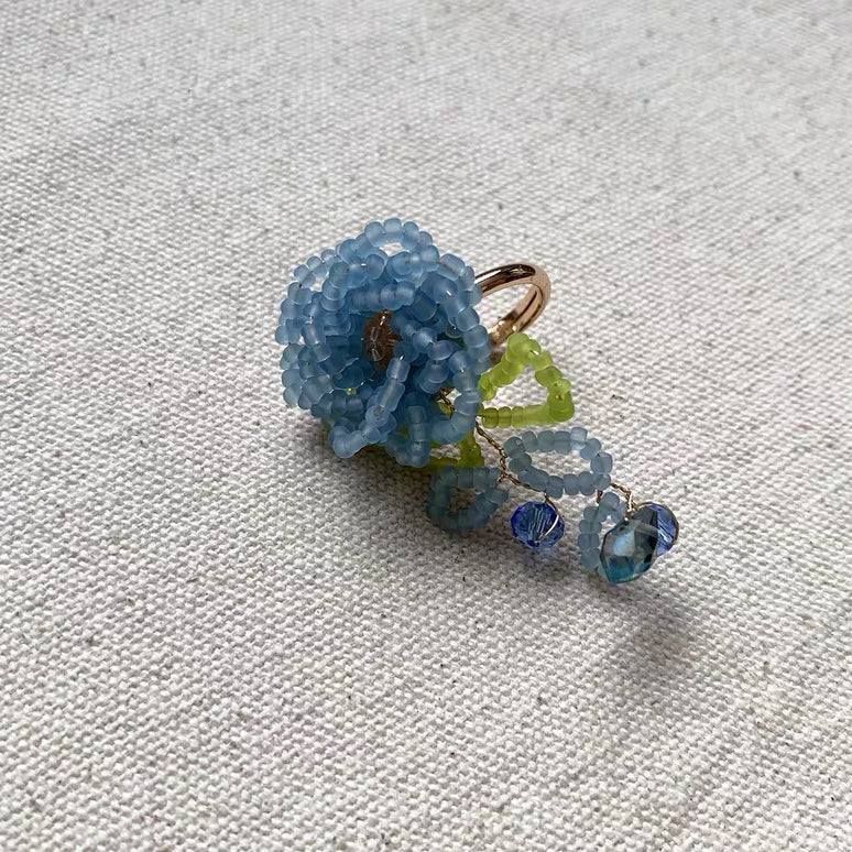 Flower Petal Floral Brooch Elegant Exquisite Colorful Art Lapel Pin for Women Wedding Banquet Party