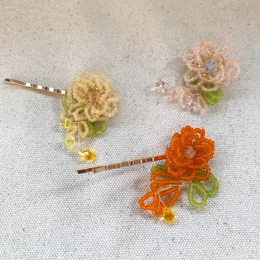 Flower Petal Floral Brooch Elegant Exquisite Colorful Art Lapel Pin for Women Wedding Banquet Party