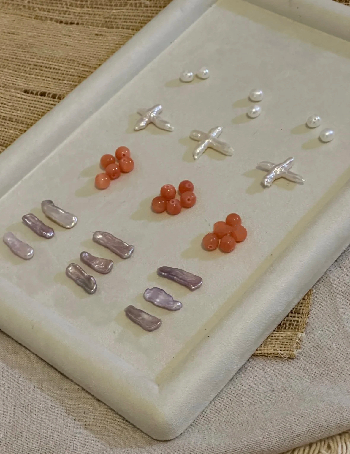 White Baroque Pearl Persian Jade Titanium Steel Beaded Handmade Necklace Charm Fashion Jewelry