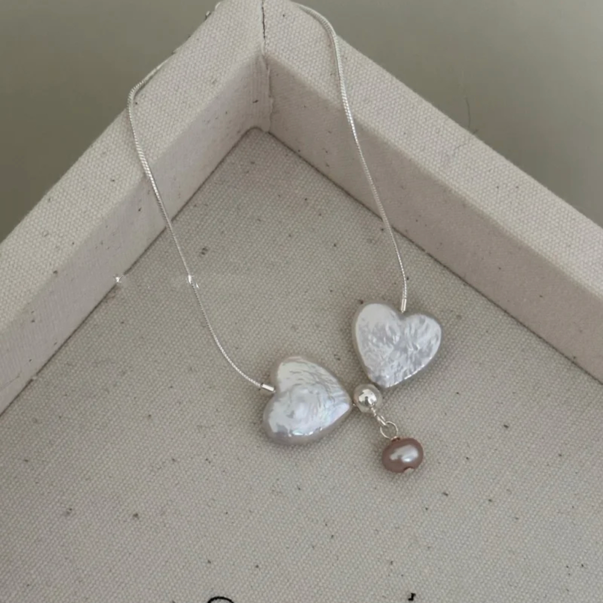 Heart Shape Baroque Pearl Bracelet Cute Lovely Adorable Charm Silver Chain Jewe;ry for Women Girls