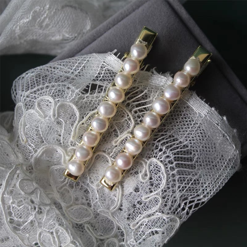 Pearl Beaded Hairpin Clips Barrette Hair Wear for Women Girls Fashion Hair Accessories