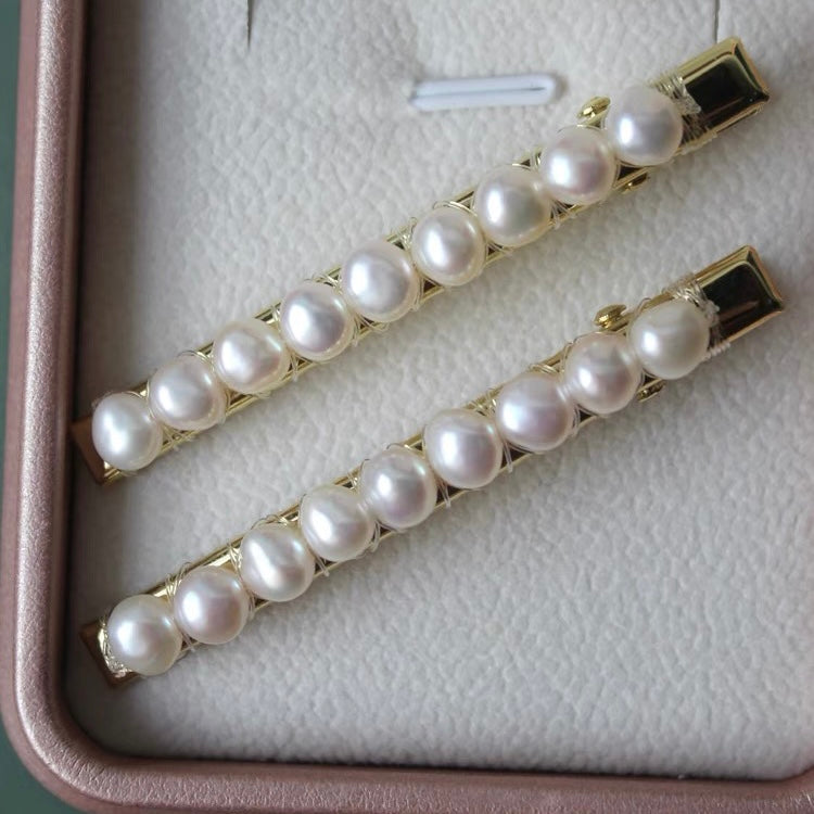 Pearl Beaded Hairpin Clips Barrette Hair Wear for Women Girls Fashion Hair Accessories