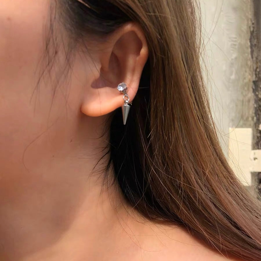 Burning Flames in Ears, Handmade Glass Dangle Drop Earrings Filled with Water Perfume, Fashion Trendy Jewelry