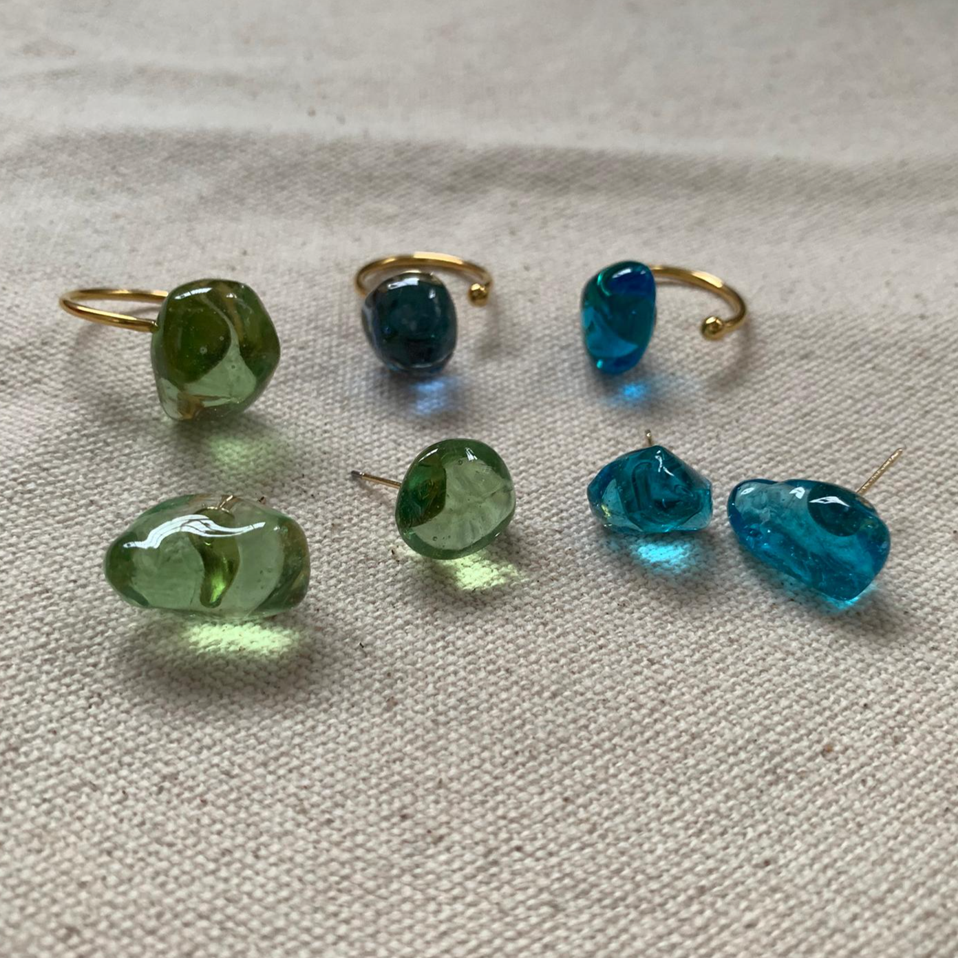 Adorable Fresh Dipped Glass Ring, Girl's Charming Accessory