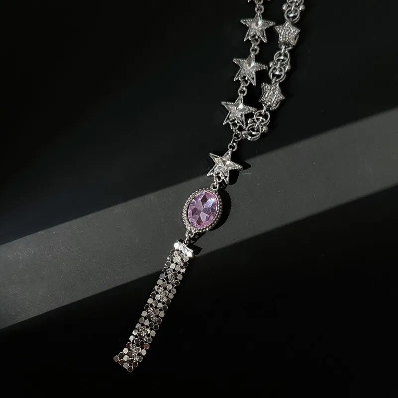 Vintage Star Necklace Y Necklace Choker Charm Jewelry for Women and Girls