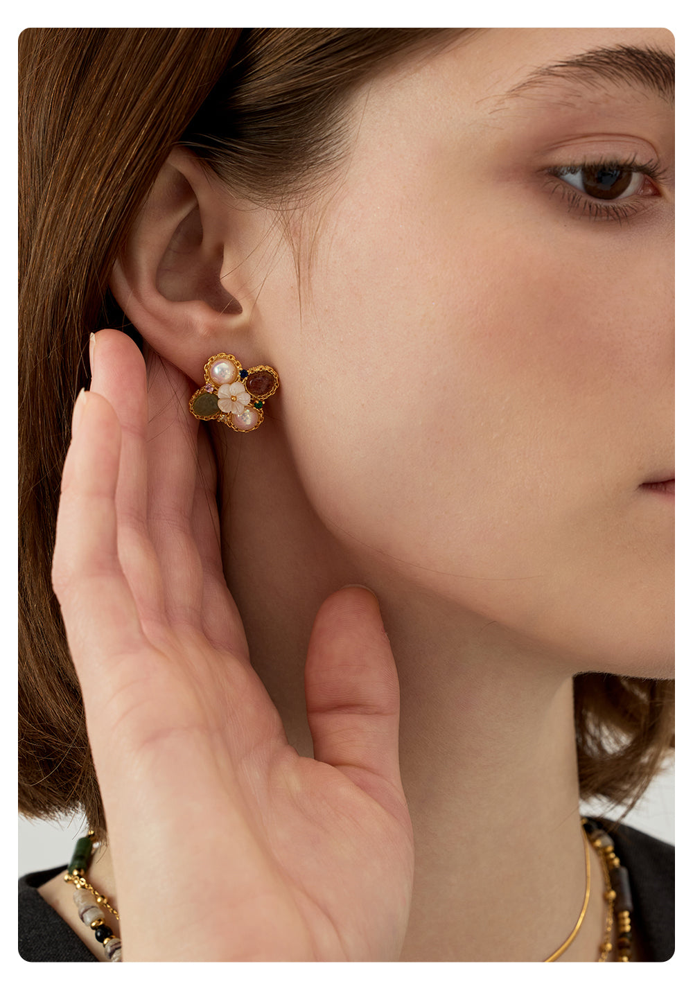 Exclusive Tiger's Eye Bead Necklace, Luxe Layering, Stylish Snake Chain, Graceful Collar