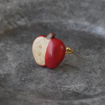 Original Handmade Terra Cotta Apple Ring Adjustable