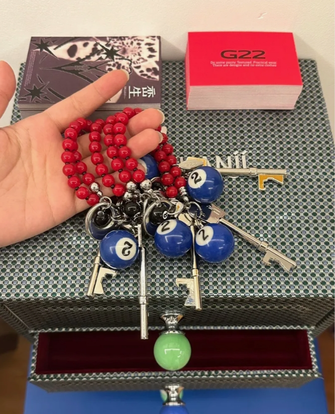 Cyber Punk Vintage Chunky Metal Pants ChainSilver Bracelet,  Keychain, Y2KAccessories, Perfect Unique Handmade Gift