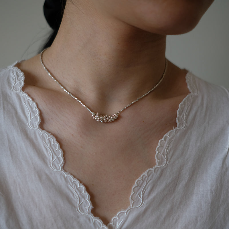 MoJone Handmade Original Sterling Silver Choker Necklace