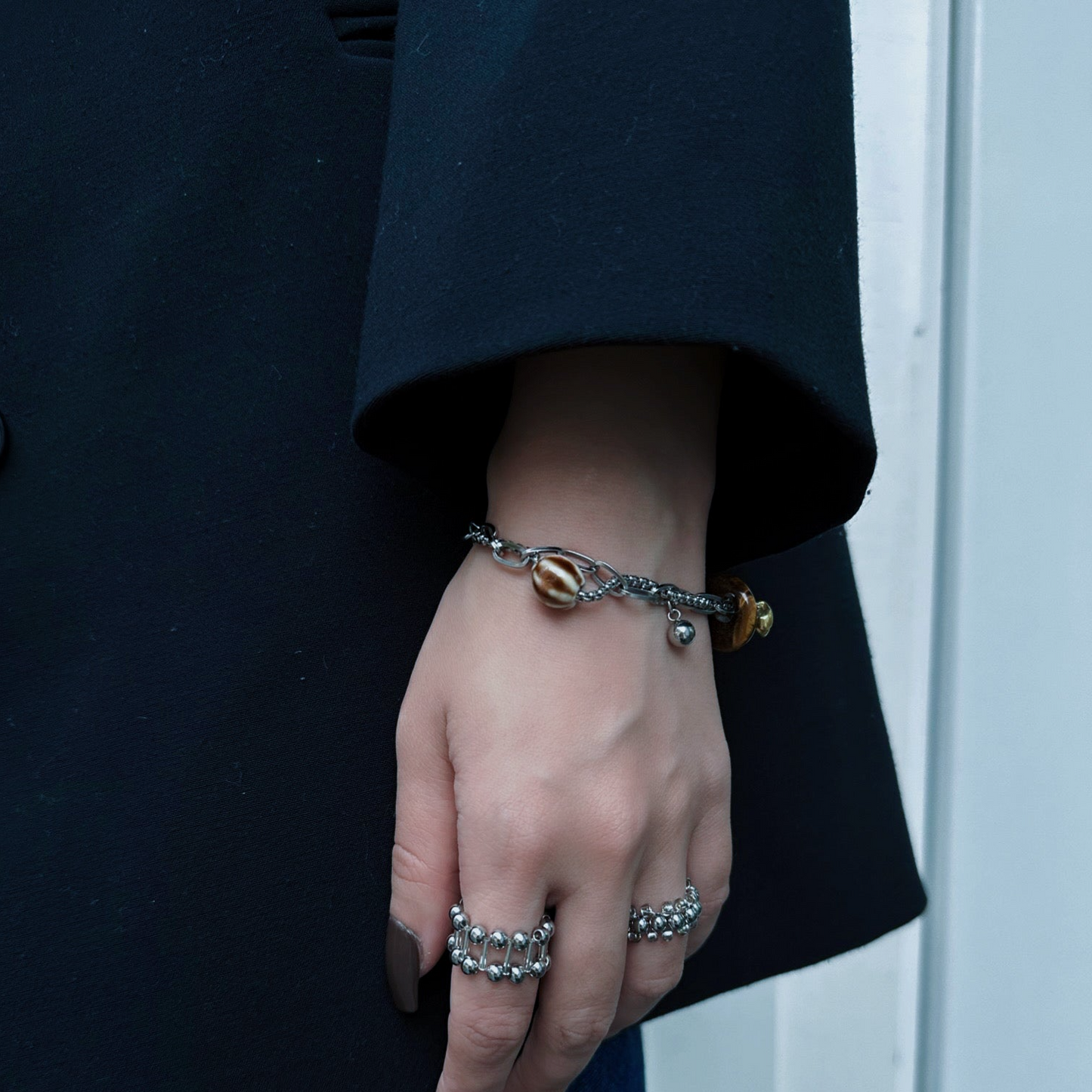 Y2k Bracelet For Women Personalized Jade Metal Bracelet Friendship Jewelry