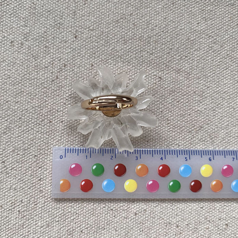 Bohemian Resin Flower Ring Unique Wedding Promise Finger Rings Fashion Exaggerated Comfort Fit Jewelry Gifts Birthday