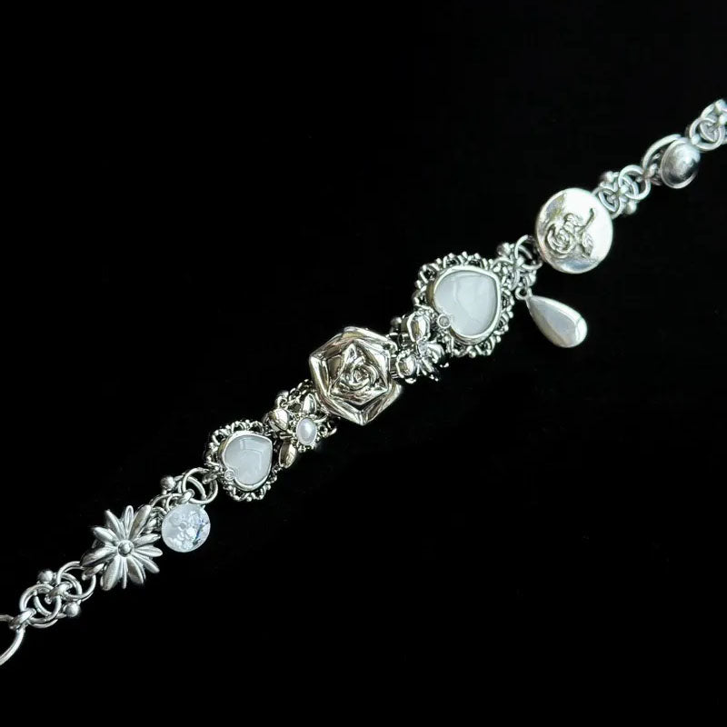 Vintage Metal Titanium Steel Handmade Y2k Necklace Choker for Women and Girls