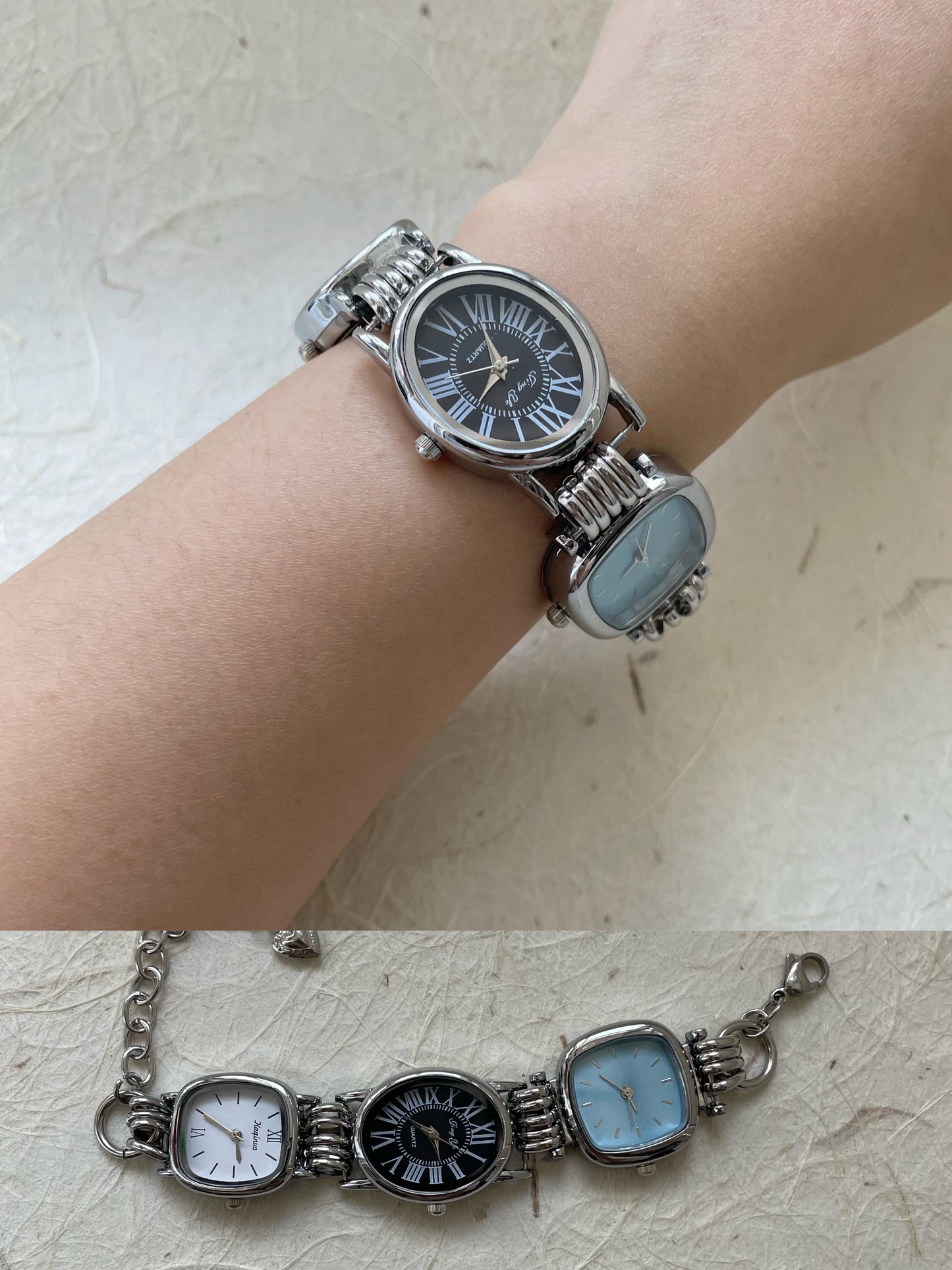 Y2K Watch Jewelry,Punk 3 Watches Bracelet