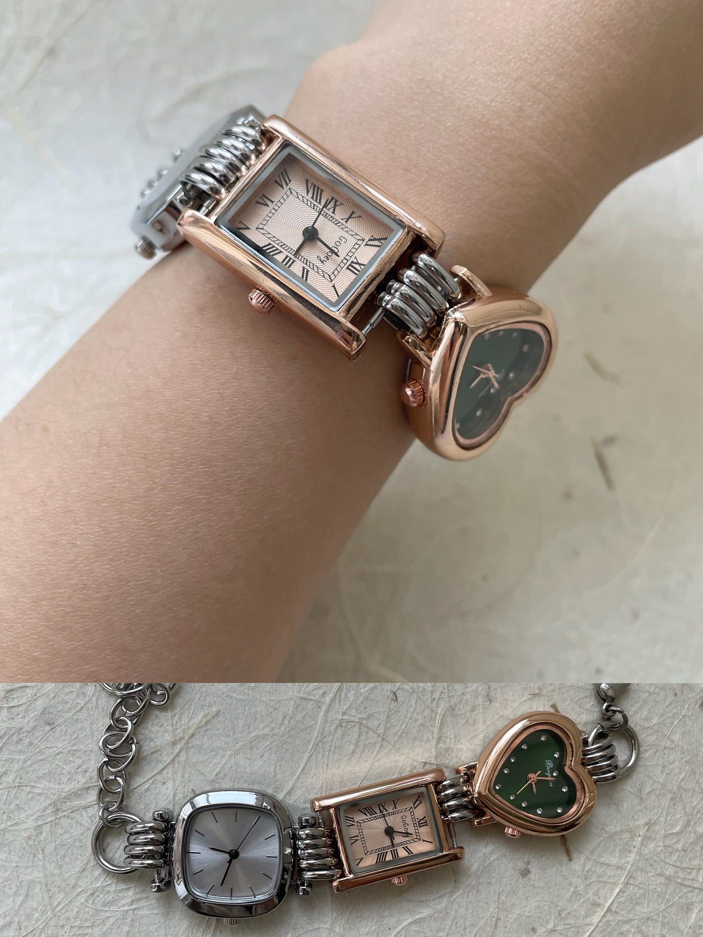 Y2K Watch Jewelry,Punk 3 Watches Bracelet