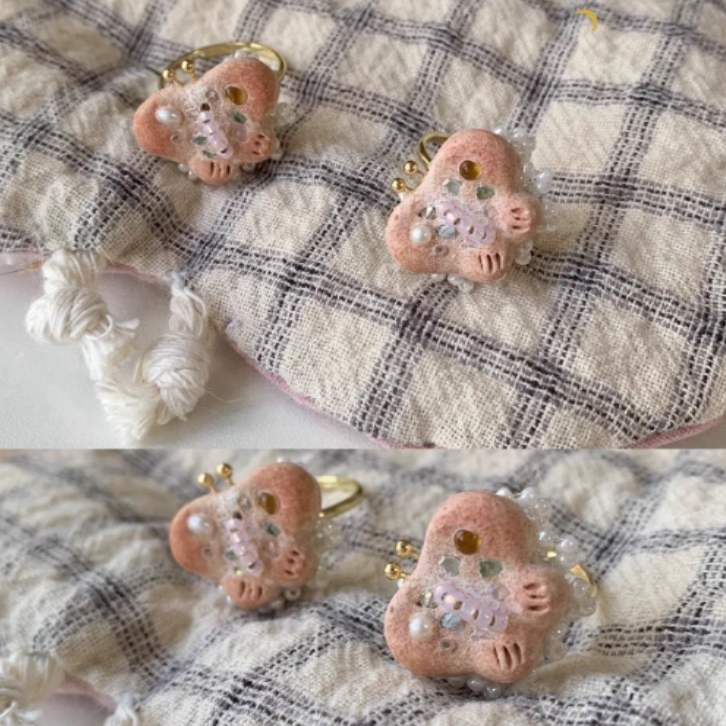 Original Handmade Clay Butterfly Ring Adjustable