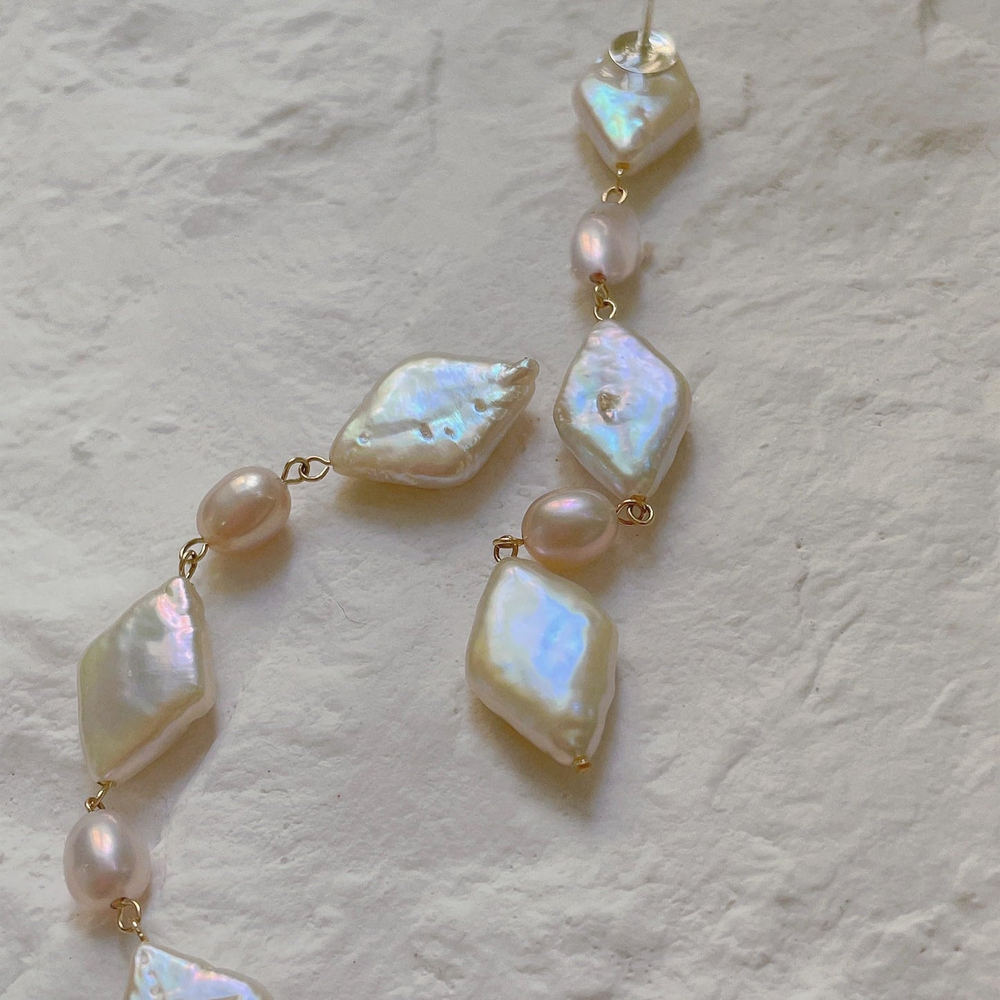 Baroque Diamond-Encrusted Pink Heart Gemstone Sterling Silver Earrings: Versatile Statement Accessories