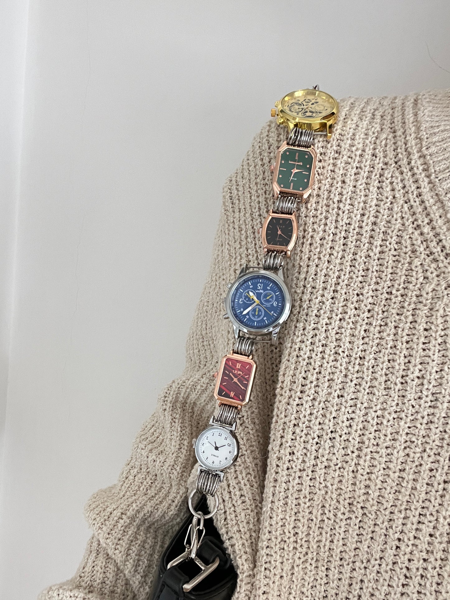 Cyberpunk Retro Multicolor 11 Watch Bag Strap