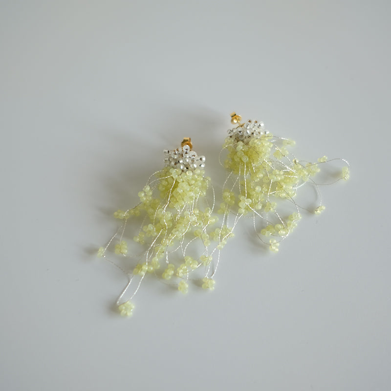 MoJone Handmade Original Bead Fringe Colorful Earrings and Clips for Female