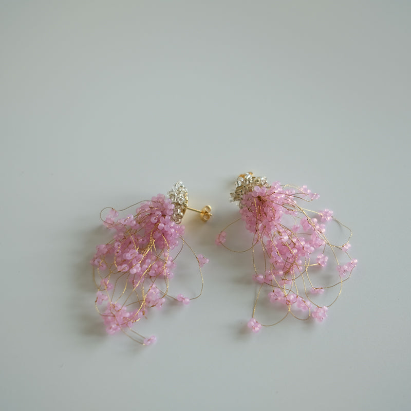 MoJone Handmade Original Bead Fringe Colorful Earrings and Clips for Female