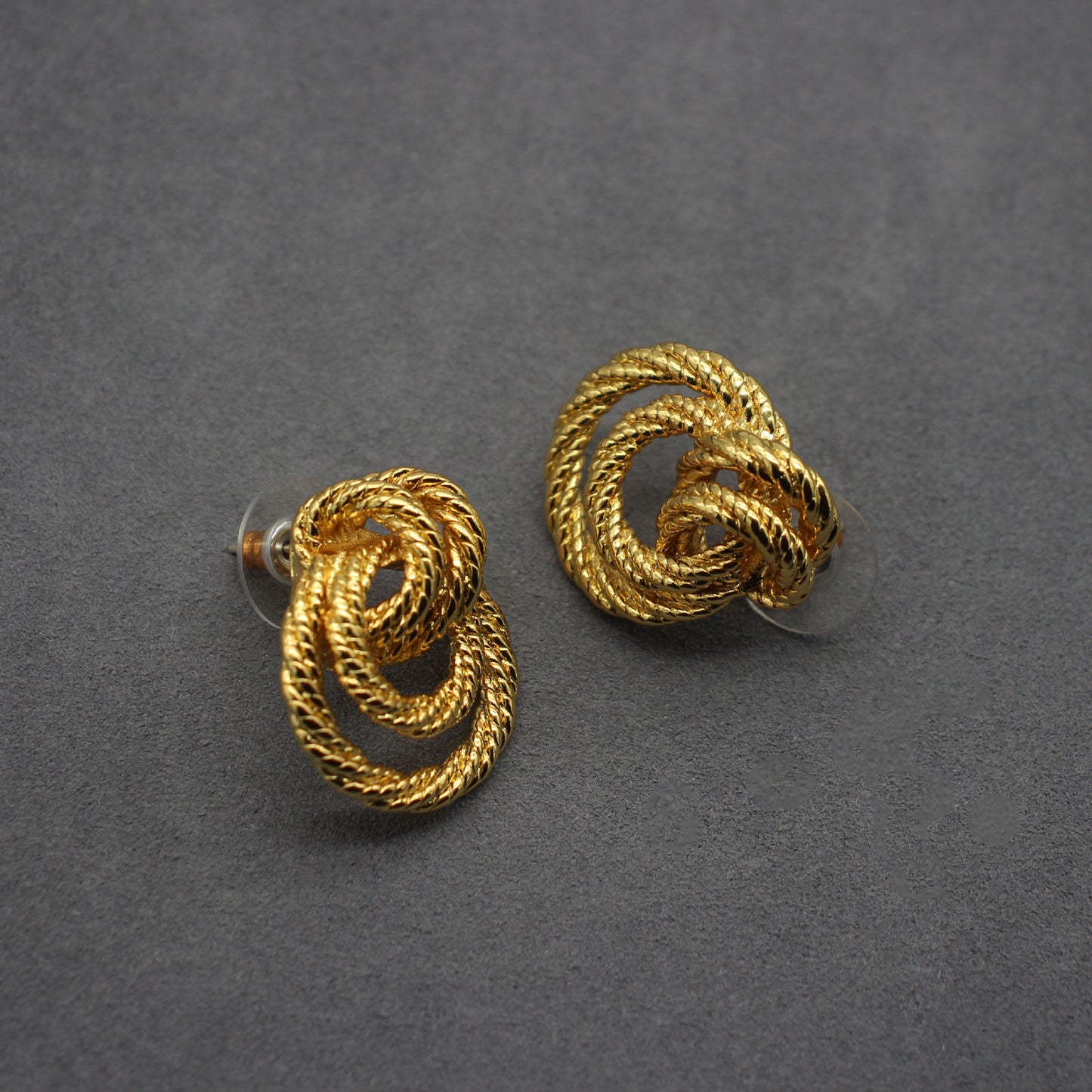Luxurious 18k Gold-Plated Rope Knot Earrings - Sophisticated Twisted Design, Timeless Accessory for Women, Perfect for Formal Events & Celebrations, Chic Statement Piece for Evening Wear