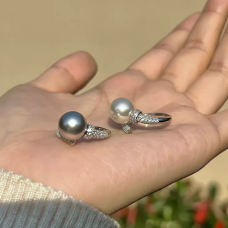 S925 Sterling Silver Pearl Ring