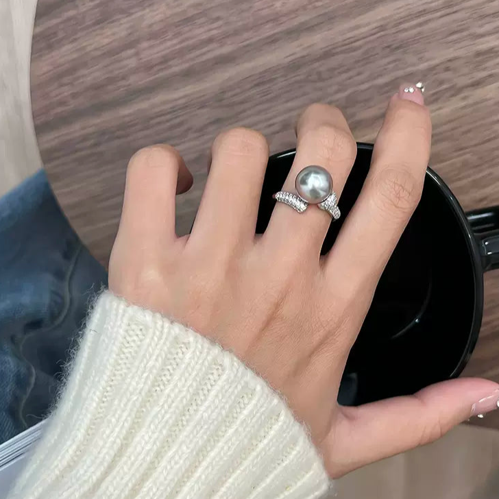 S925 Sterling Silver Pearl Ring