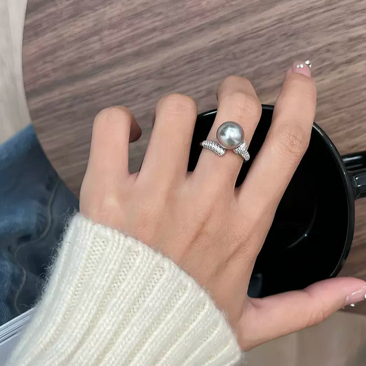 S925 Sterling Silver Pearl Ring