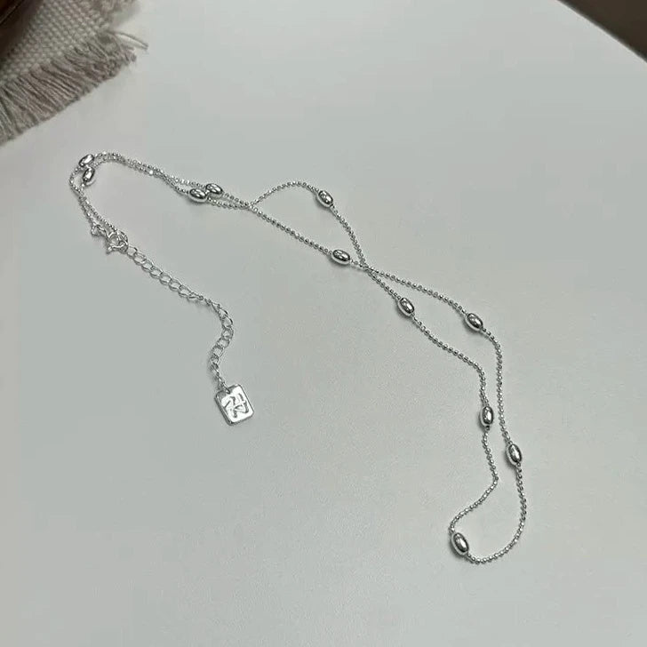 silver necklace