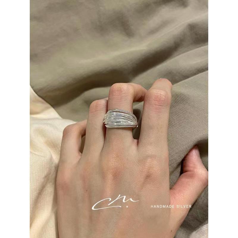 Sleek Line Art Adjustable Ring – Modern Open-End Fashion Jewelry