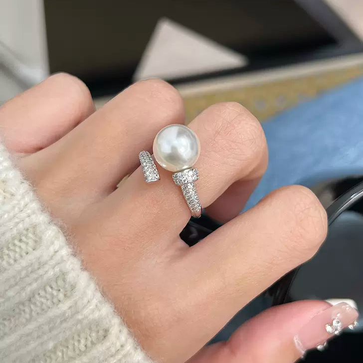 S925 Sterling Silver Pearl Ring